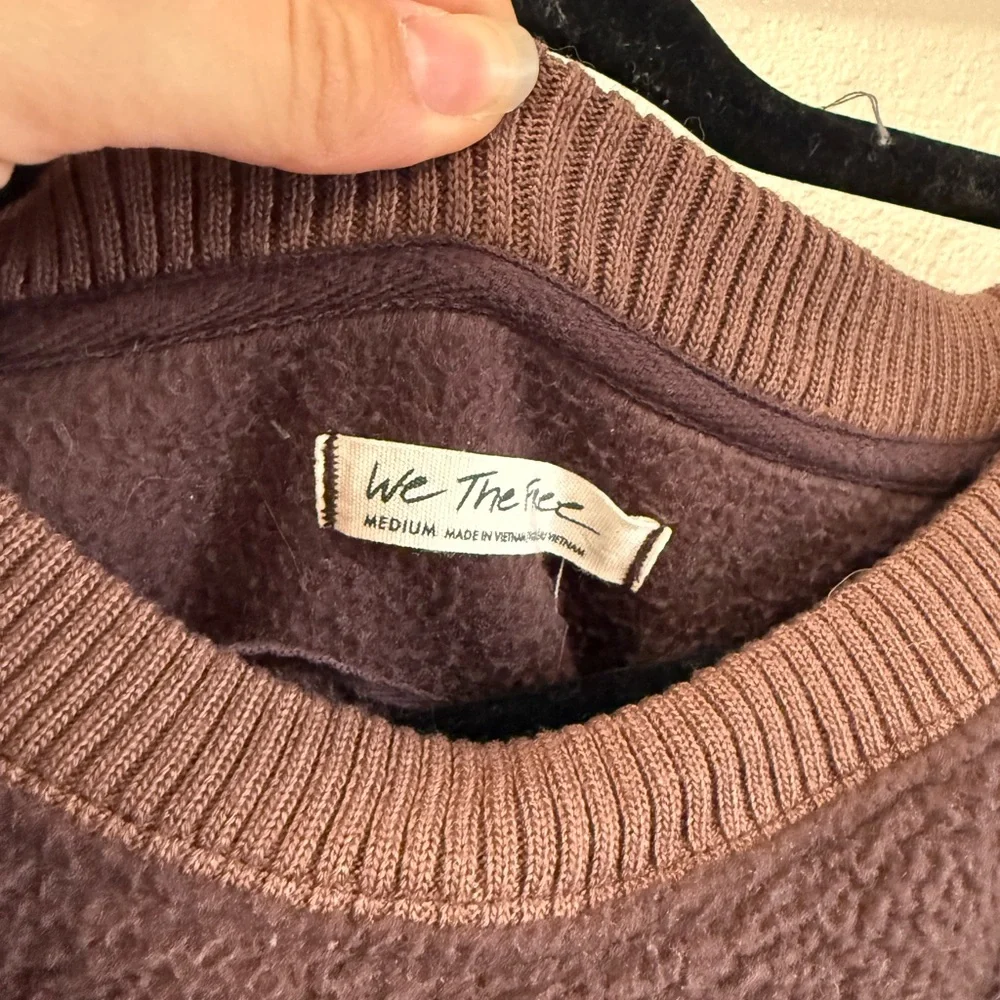 We The Free Dark Brown Crew Neck Sweater - Picture 3 of 3